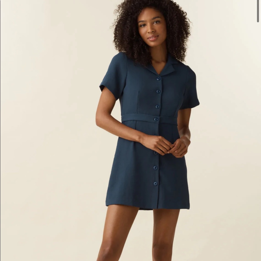 Vetta, notch collar two piece dress, size 4